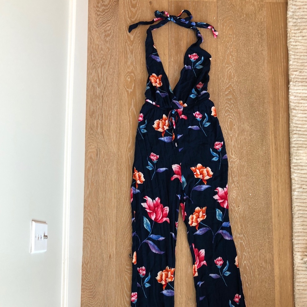 Floral Halter Jumpsuit